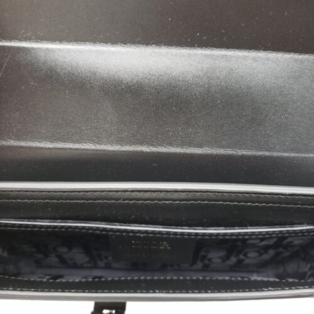 Dior Messenger Crossbody Smooth Leather Lock Bag | Black | NEW - Picture 7 of 9